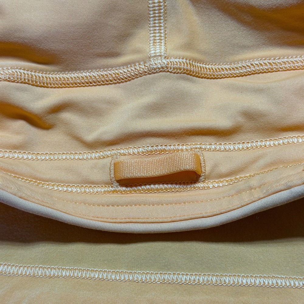 Lululemon Pace Rival Skirt Mid Rise Long Mango Dream Orange Women 6 Athletic - Picture 6 of 11
